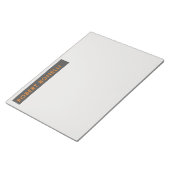 ユニーク モダン プラチナ グレー ミニマル ビッグ ノートパッド (アングル)