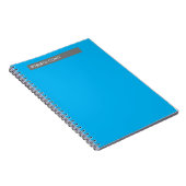 ユニーク モダン プレーン ミニマリスト ネーム ノートブック (右側)