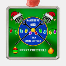 ユニーク,ラクロスクリスマスオーナメント, パーソナライズされた