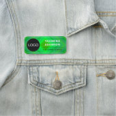 ユニーク、企業の会社のロゴとスタッフと従業員 名札 (インサイチュ)