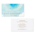 ユニーク 抽象的水彩 ターコイズブルー