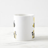 ユニーク（昆虫）マルハナバチドードルパーソナライズされたスケッチ モーフィングマグカップ (中央)