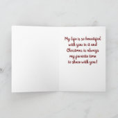 *ユニーク*木は私の人生の愛と同じです* シーズンカード (内部)