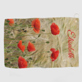 ユニーク，美しい，カラフル，パタ色彩の鮮やかーンGRE ゴルフタオル (横)