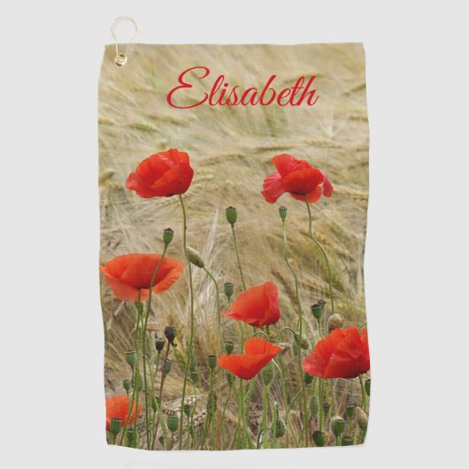 ユニーク，美しい，カラフル，パタ色彩の鮮やかーンGRE ゴルフタオル (正面)