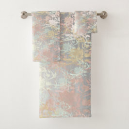 ユニーク，美しい，カラフル，パタ色彩の鮮やかーンGRE バスタオルセット