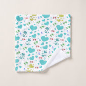 ユニーク，美しい，カラフル，パタ色彩の鮮やかーンGRE バスタオルセット (ウォッシュタオル)