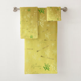 ユニーク，美しい，カラフル，パタ色彩の鮮やかーンGRE バスタオルセット