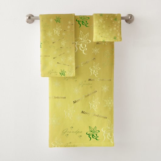 ユニーク,美しい,カラフル,パタ色彩の鮮やかーンGRE バスタオルセット (インサイチュ)