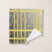 ユニーク,美しい,カラフル,パタ色彩の鮮やかーンGRE バスタオルセット (ウォッシュタオル)