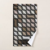 ユニーク，美しい，カラフル，パタ色彩の鮮やかーンGRE バスタオルセット (ハンドタオル)