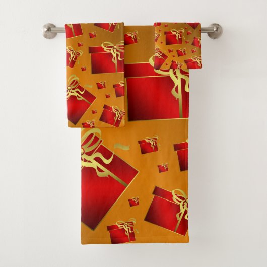 ユニーク,美しい,カラフル,パタ色彩の鮮やかーンGRE バスタオルセット (インサイチュ)