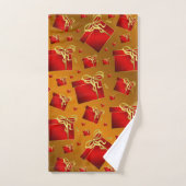 ユニーク,美しい,カラフル,パタ色彩の鮮やかーンGRE バスタオルセット (ハンドタオル)