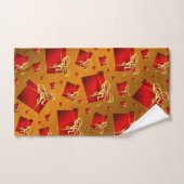 ユニーク,美しい,カラフル,パタ色彩の鮮やかーンGRE バスタオルセット (ハンドタオル)