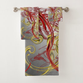 ユニーク，美しい，カラフル，パタ色彩の鮮やかーンGRE バスタオルセット