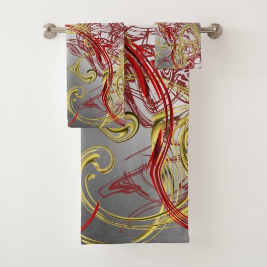 ユニーク，美しい，カラフル，パタ色彩の鮮やかーンGRE バスタオルセット (インサイチュ)