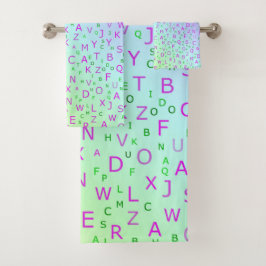 ユニーク，美しい，カラフル，パタ色彩の鮮やかーンGRE バスタオルセット