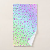 ユニーク,美しい,カラフル,パタ色彩の鮮やかーンGRE バスタオルセット (ハンドタオル)