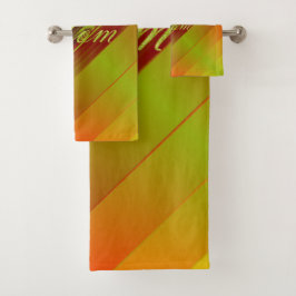ユニーク，美しい，カラフル，パタ色彩の鮮やかーンGRE バスタオルセット