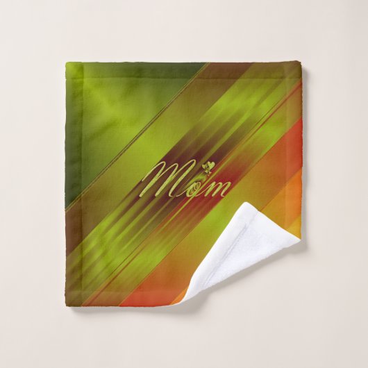 ユニーク，美しい，カラフル，パタ色彩の鮮やかーンGRE バスタオルセット (ウォッシュタオル)