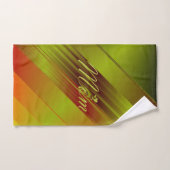 ユニーク，美しい，カラフル，パタ色彩の鮮やかーンGRE バスタオルセット (ハンドタオル)