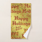 ユニーク，美しい，カラフル，パタ色彩の鮮やかーンGRE バスタオルセット (ハンドタオル)