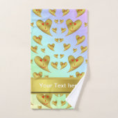 ユニーク，美しい，カラフル，パタ色彩の鮮やかーンGRE バスタオルセット (ハンドタオル)