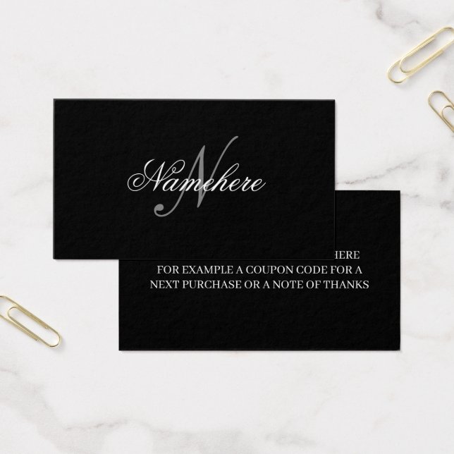 ユニーク Black and White Nameモノグラム (オフィス)