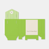 ユニークApple GreenとWhiteカスタマイズストライプの可能 フェイバーボックス (折り畳みなし)