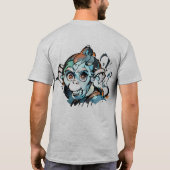 ユニークArt Soft Cotton Tシャツと男性へWomen Tシャツ (裏面)