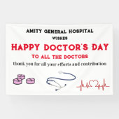 ユニークHappy Doctors Day 横断幕 (横)