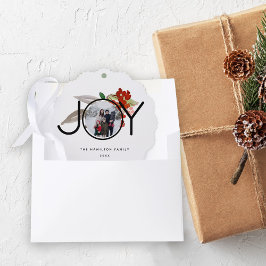 ユニークJoy Merry Christmasの写真 オーナメントカード