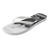 ユニークLanscape白黒抽象芸術 ビーチサンダル (アングル)