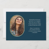 ユニークOblong 4 Photo Collage 2023卒業 案内状 (裏面)