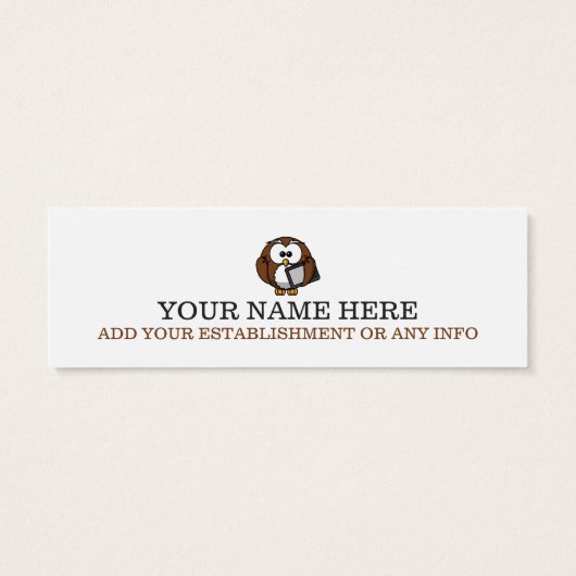 ユニークOwlブックマーク (裏面)