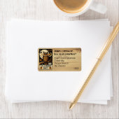 ユニークOwl Halloweenテーマのアドレアートカスタムス ラベル (インサイチュ)