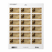 ユニークOwl Halloweenテーマのアドレアートカスタムス ラベル (フルシート)