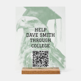 ユニークQRコーカスタムドアクリル記号 アクリルサイン