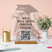 ユニークQRコーカスタムドアクリル記号 アクリルサイン (ウェディング)