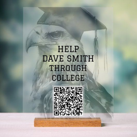 ユニークQRコーカスタムドアクリル記号 アクリルサイン (ニュートラル)