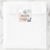 ユニークSoy Candleの香り付きロゴラベルの形状 スクエアシール (バッグ)