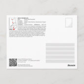 ユネスコのストーブ測地円弧 – SVARTVIRA Mustaviiri ポストカード (裏面)