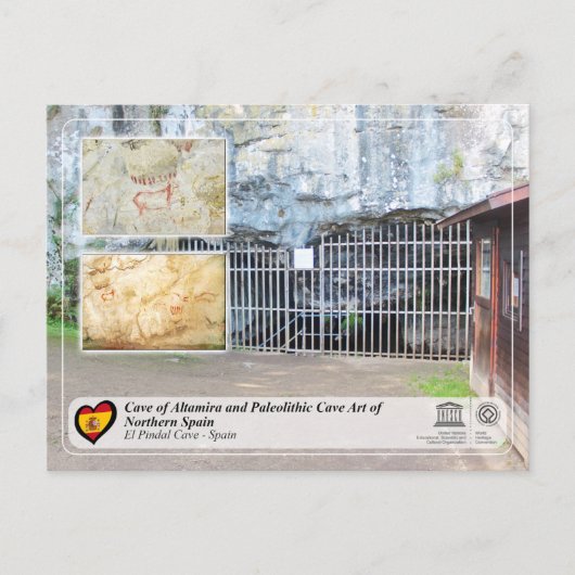 ユネスコのWHS – エルパンダル洞窟/クーヴァデルパンダル ポストカード (正面)