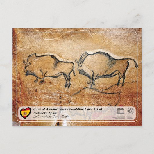 ユネスコ世界伝統サイト – ラコバシエラケーブ ポストカード (正面)