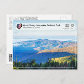 ユネスコ世界遺産 - グレートスモーキー山脈国立公園 ポストカード (正面/裏面)