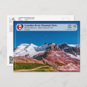 ユネスコ世界遺産 - ジャスパー国立公園 ポストカード (正面/裏面)