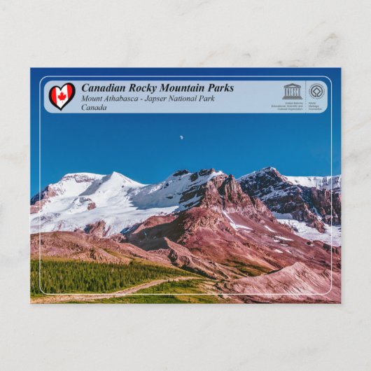 ユネスコ世界遺産 - ジャスパー国立公園 ポストカード (正面)