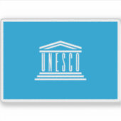 ユネスコ国旗 シール (正面)