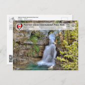 ユネスコ – ウォータートングレイシャ国際的ピースパーク ポストカード (正面/裏面)
