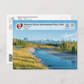 ユネスコ – ウォータートングレイシャ国際的ピースパーク ポストカード (正面/裏面)